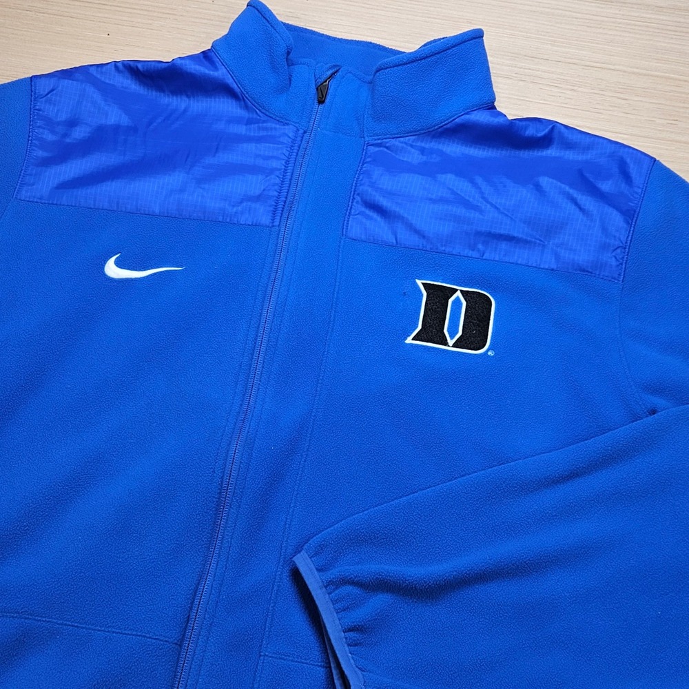 Duke Blue Devils Nike Fleece Jacket Men XXL Blue Therma-FIT Full Zip 25347X-DK1